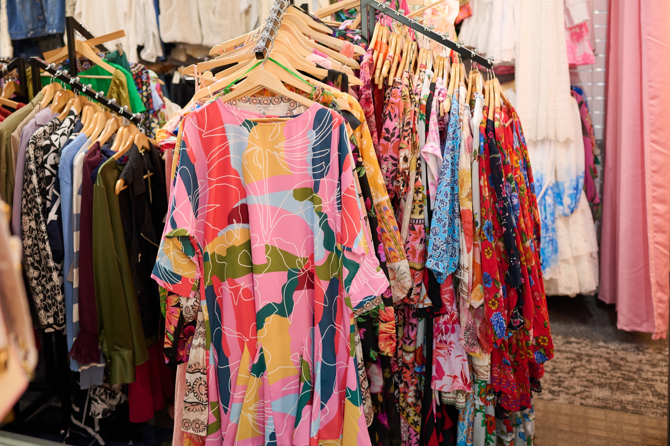 Women's fashion at the boutique